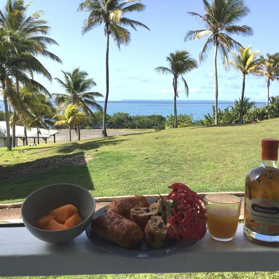 Studio Vue Mer Piscine Plage Kaz Punch Manganao Chez Julie 圣弗朗索瓦 外观 照片