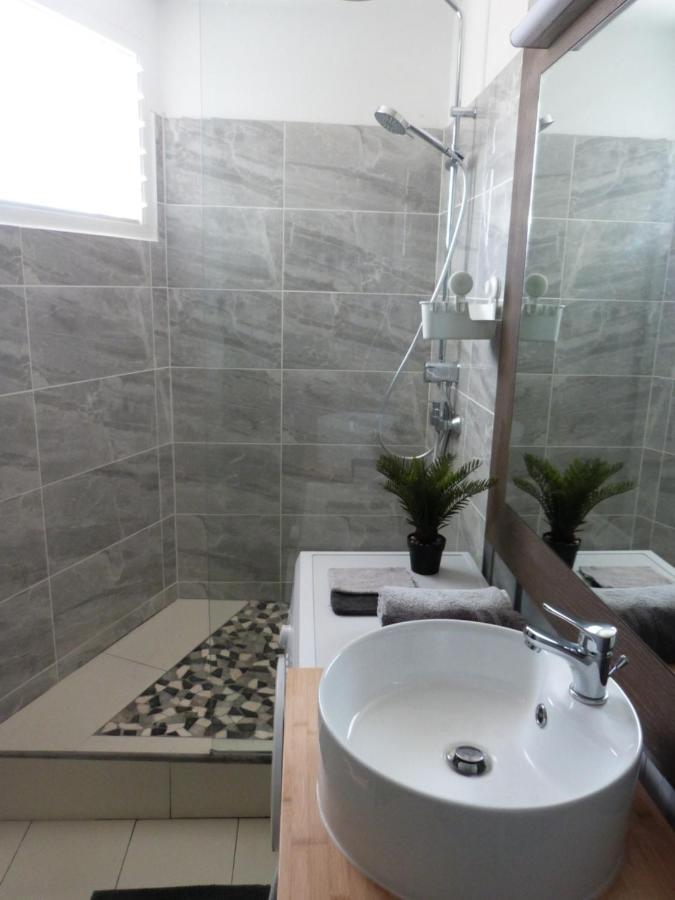 Studio Vue Mer Piscine Plage Kaz Punch Manganao Chez Julie 圣弗朗索瓦 外观 照片